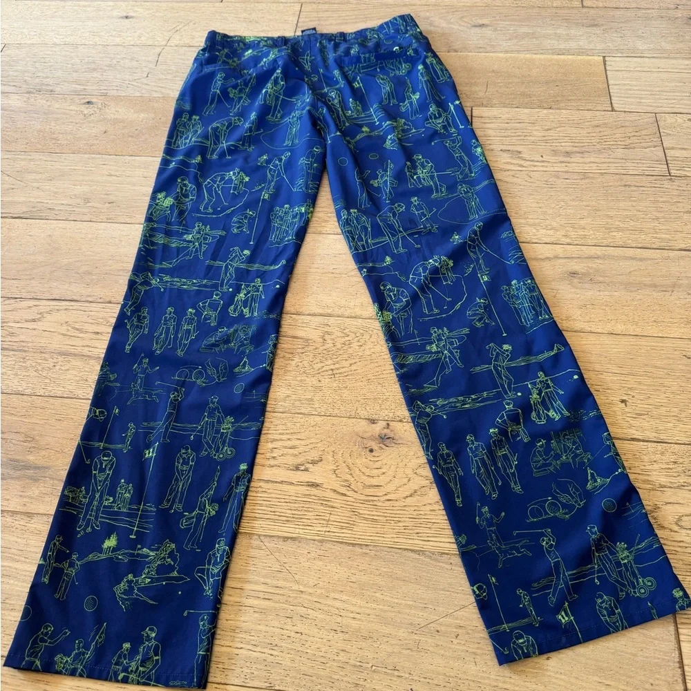 Travis Mathew‎ Men's Blue Graphic Golf Pants Sz 32 NWOT (485)
